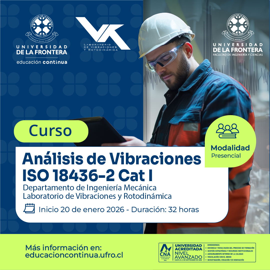 CURSO ANÁLISIS DE VIBRACIONES ISO 18436-2 CAT I - 2026