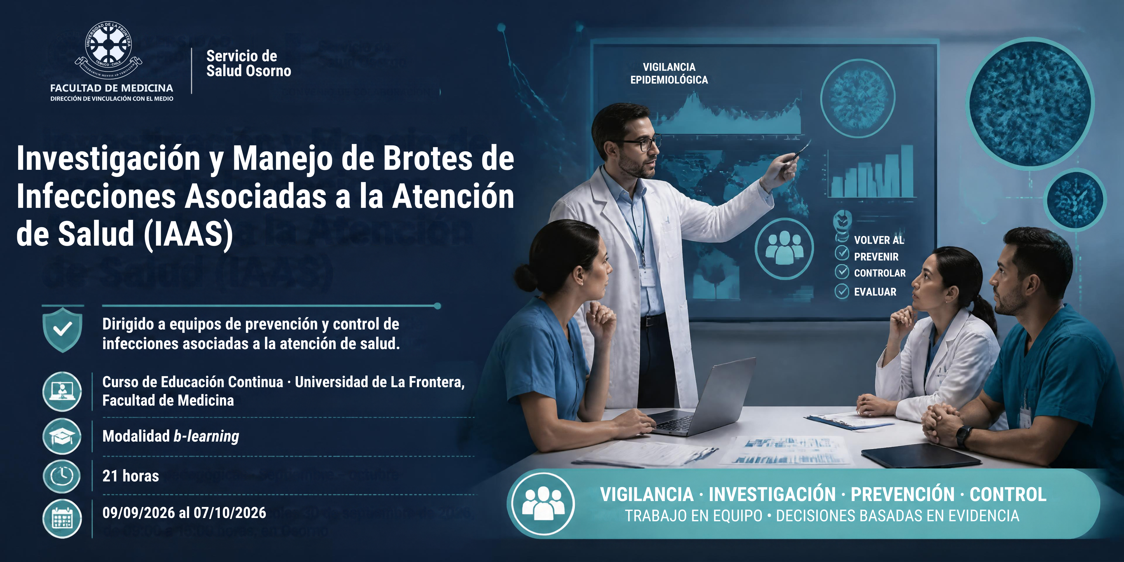 CURSO DE INVESTIGACIÓN Y MANEJO DE BROTES IAAS 2026